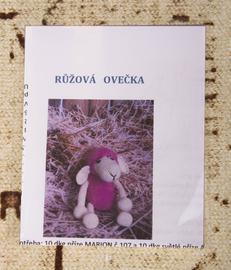 Návod háčkovaná ružová OVEČKA