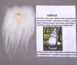 Návod na škriatka so šedými fúzmi a nosom