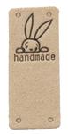 Nášivka HAND MADE králik 50x20mm